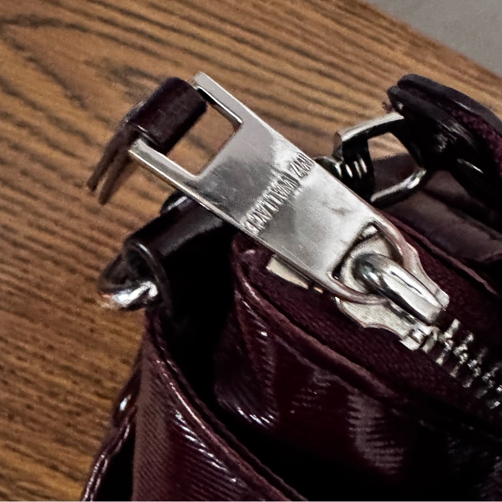 MZ Wallace Bag Crossbody Tote Patent Leather Merlot - Picture 10 of 14
